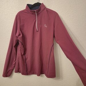 Rhoback Red Zip Pullover